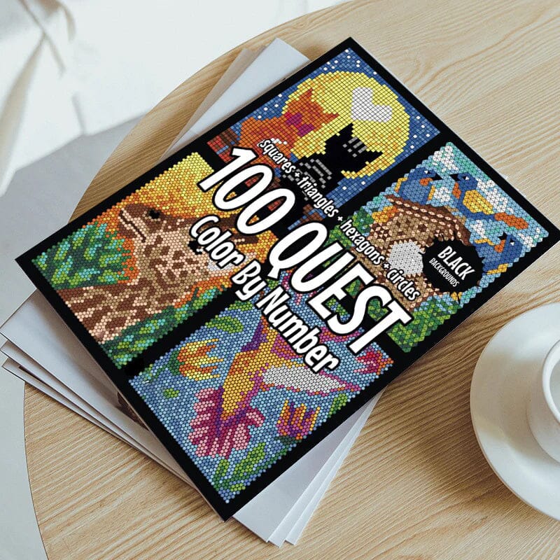 100 QUEST Kleur op nummerboek