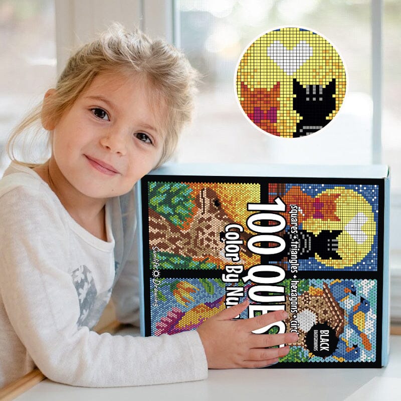 100 QUEST Kleur op nummerboek