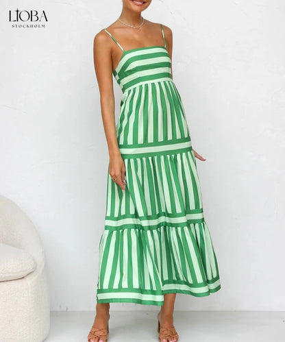 JULIANA | GESTREEPTE MAXI-JURK