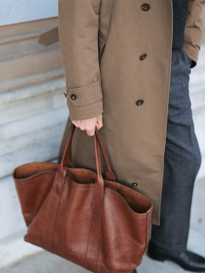 Heren Business Loose Fit Knoopriem Casual Trenchcoat