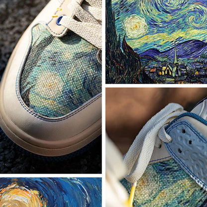 Van Gogh Starry Night geïnspireerde sneakers