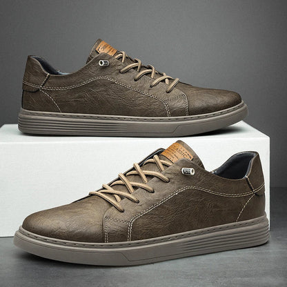 OXFORDS - SNEAKERS VAN ECHT LEER