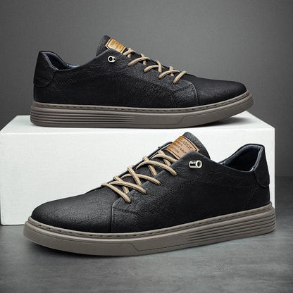 OXFORDS - SNEAKERS VAN ECHT LEER