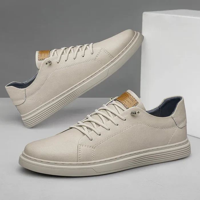 OXFORDS - SNEAKERS VAN ECHT LEER