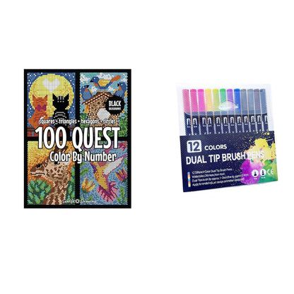 100 QUEST Kleur op nummerboek